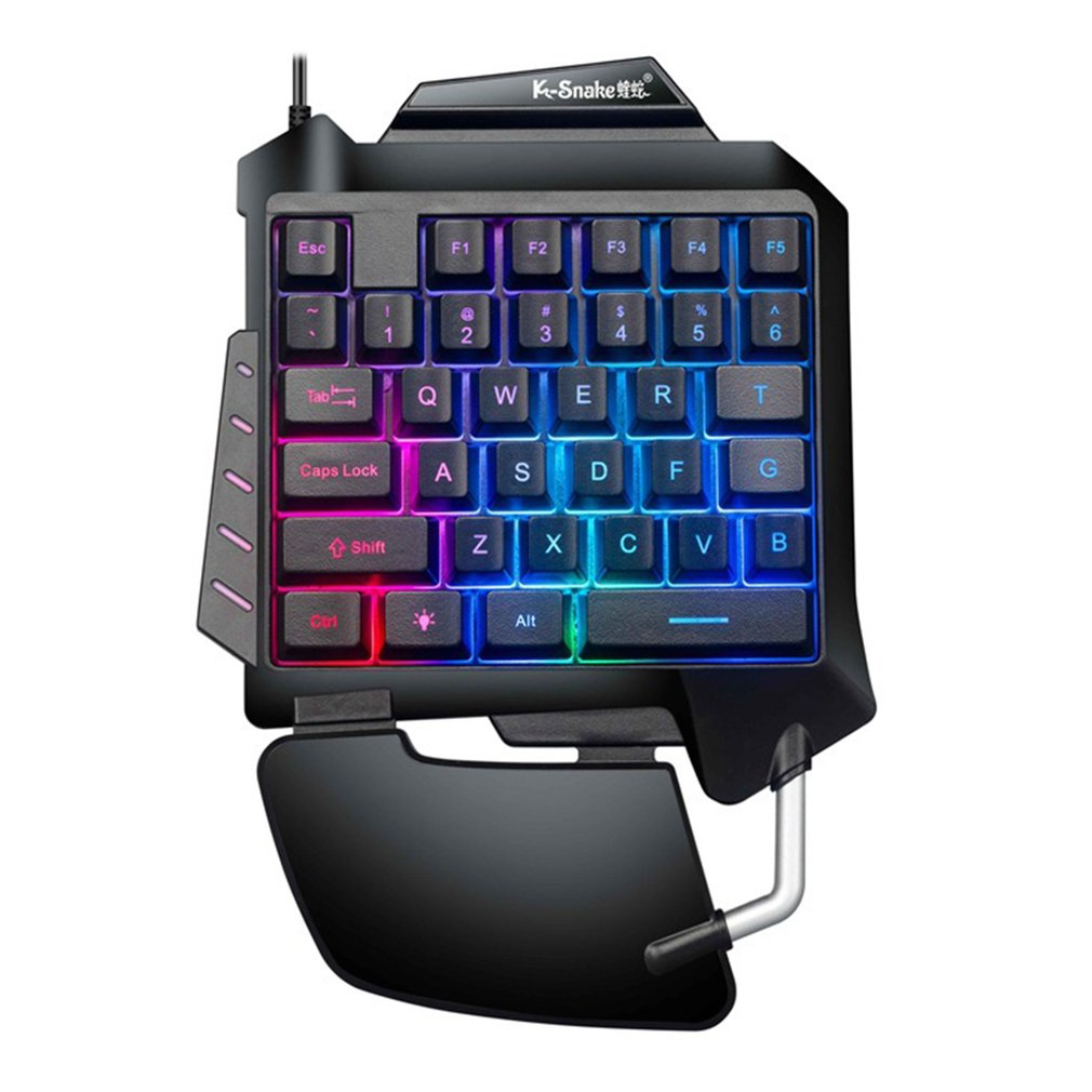 Teclado Mecânico RGB para uma mão