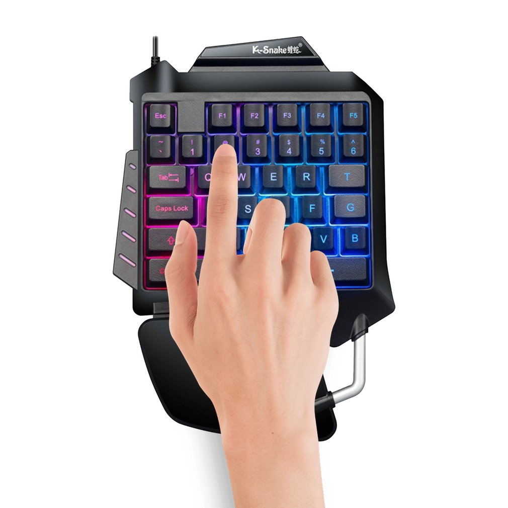 Teclado Mecânico RGB para uma mão